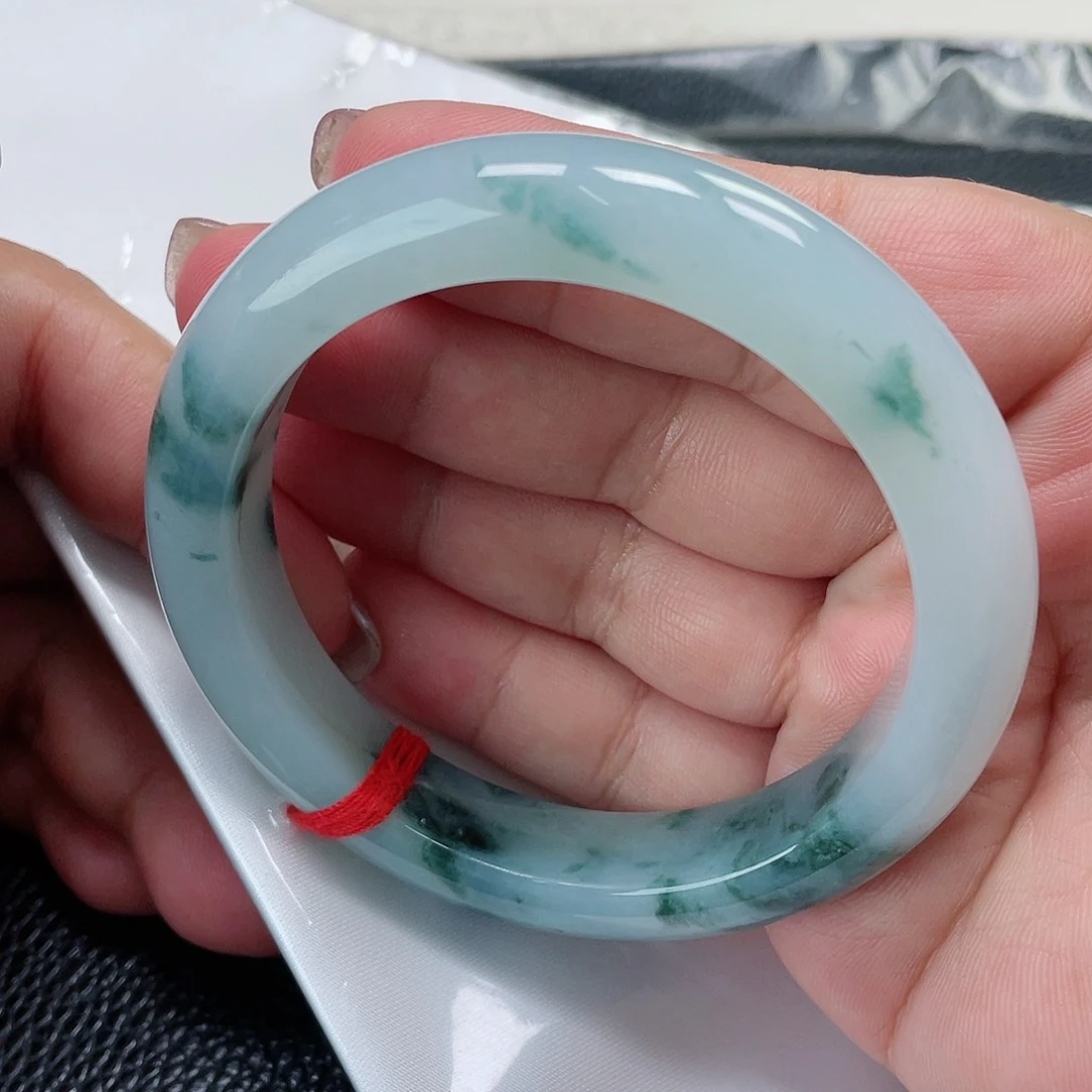 未镶嵌手镯翡翠缅甸翡翠手镯58圈