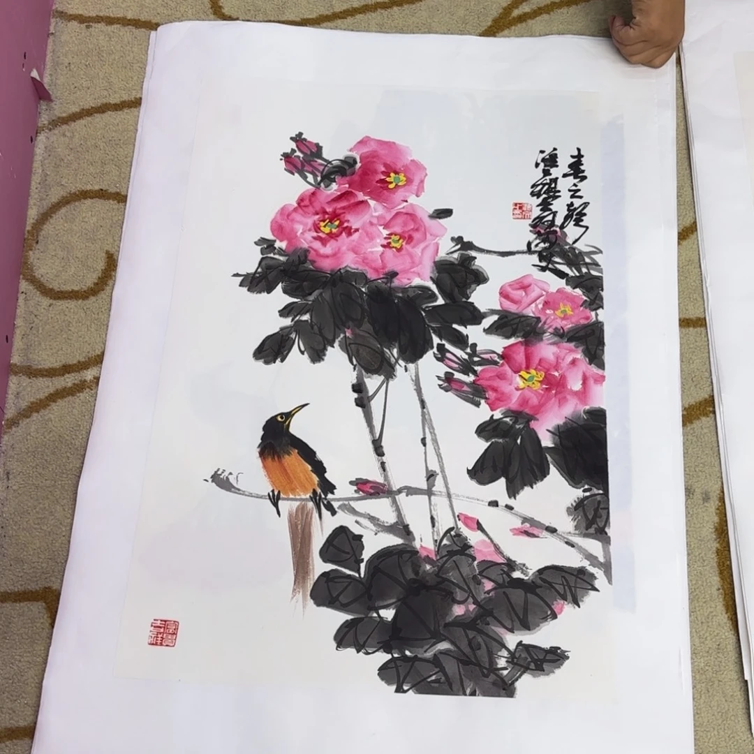 国画李海文老师作品刘