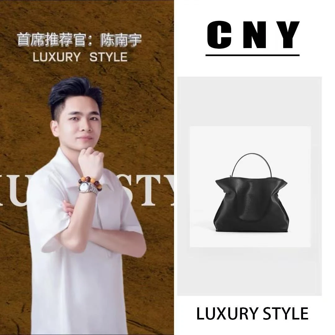 【全球仓】(B189)法式轻奢真皮手提包女2025新款高级感云朵包