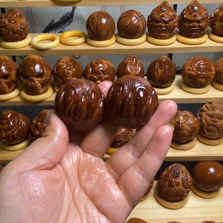 境***6橄榄核把件巴西进口大橄榄吞噬