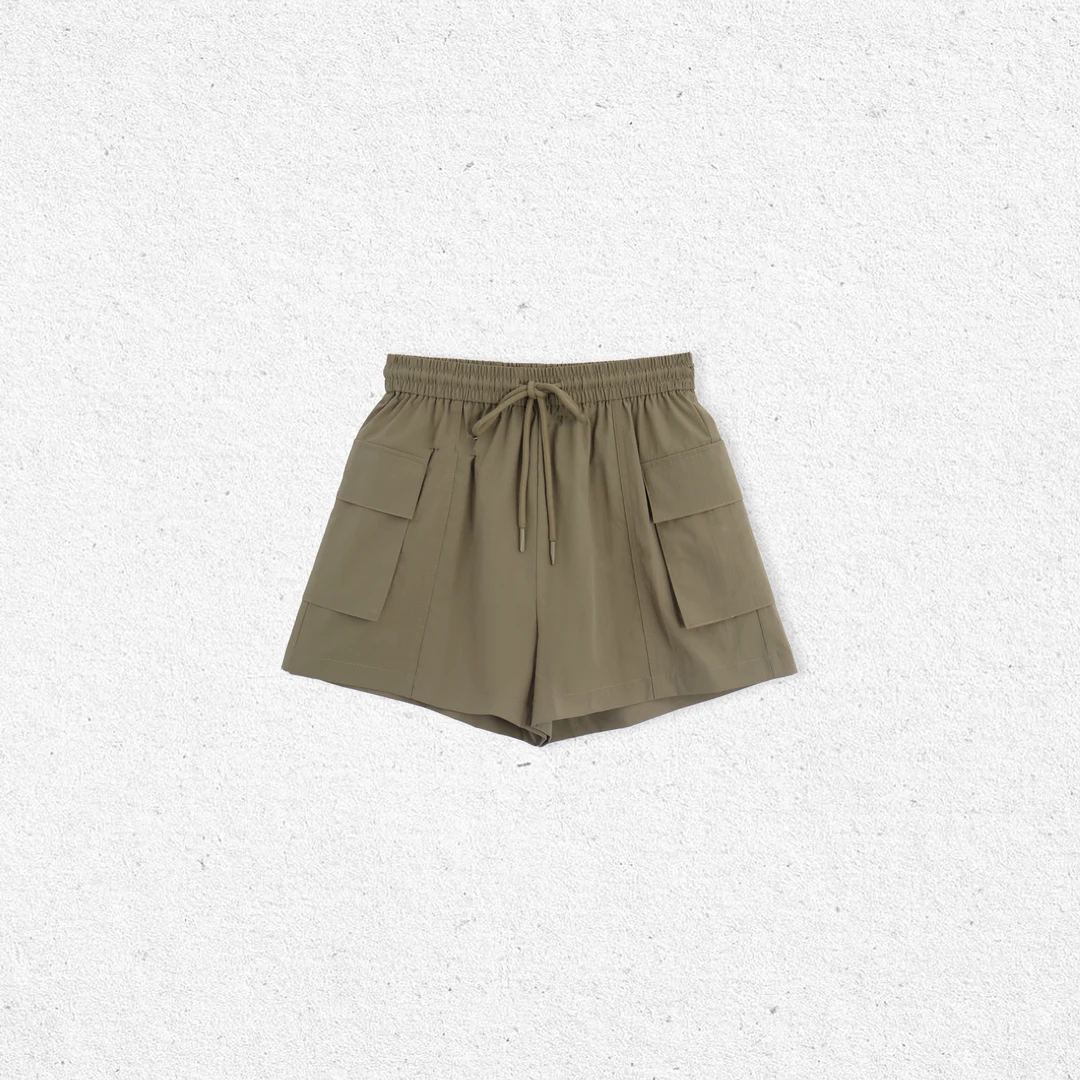 薇姐私服 大口袋多口袋短裤运动工装风气质宽松短裤LSK240209S