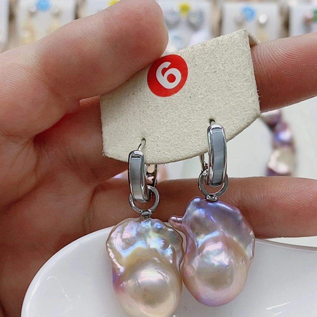【闪购商品】淡水珍珠耳饰银S925镶嵌