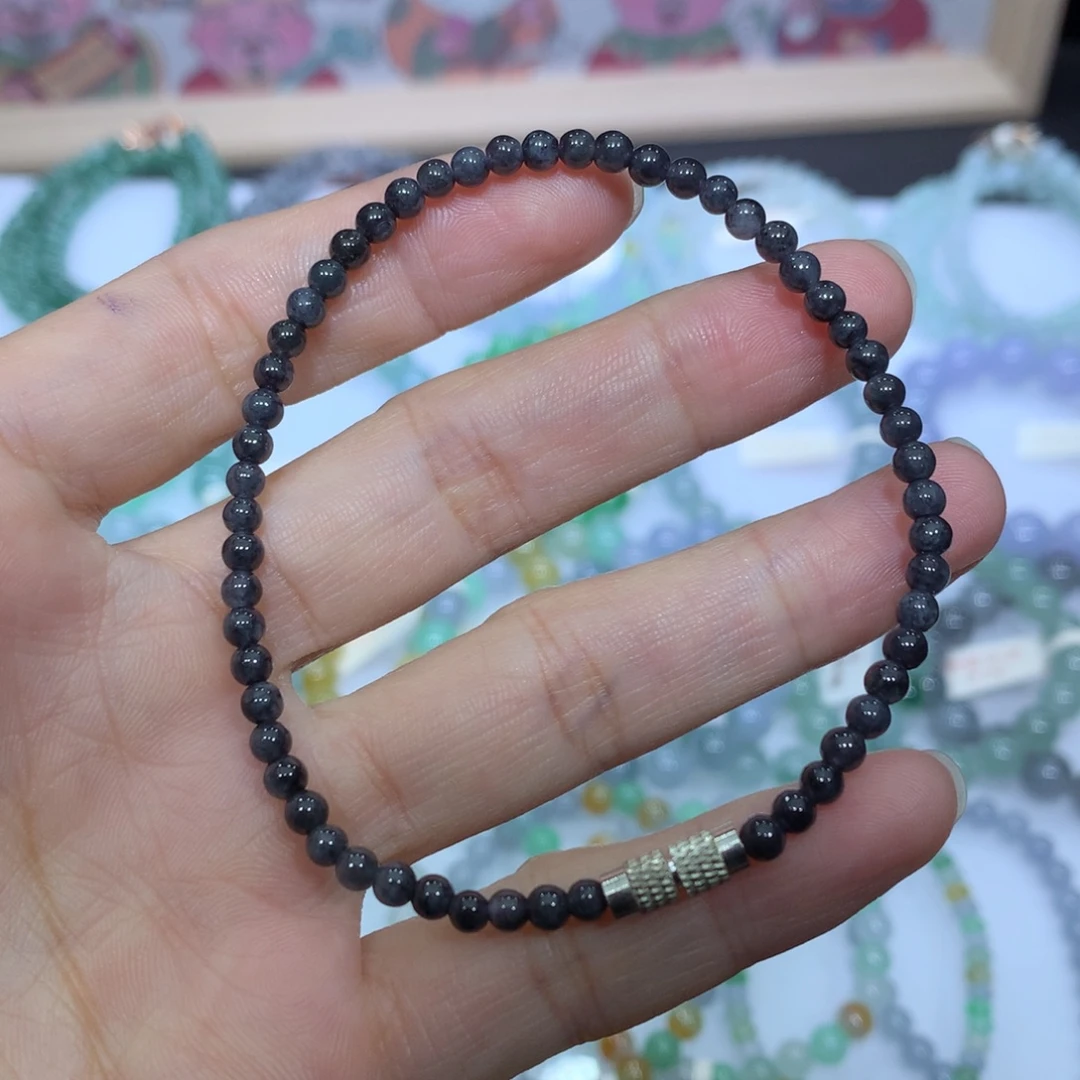 翡翠未镶嵌手链天然