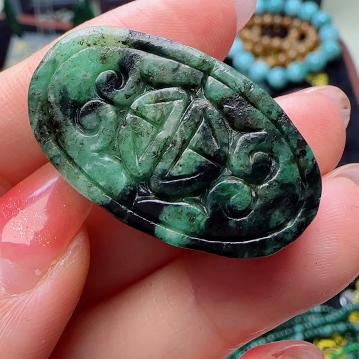 翡翠颈饰未镶嵌天然A货70