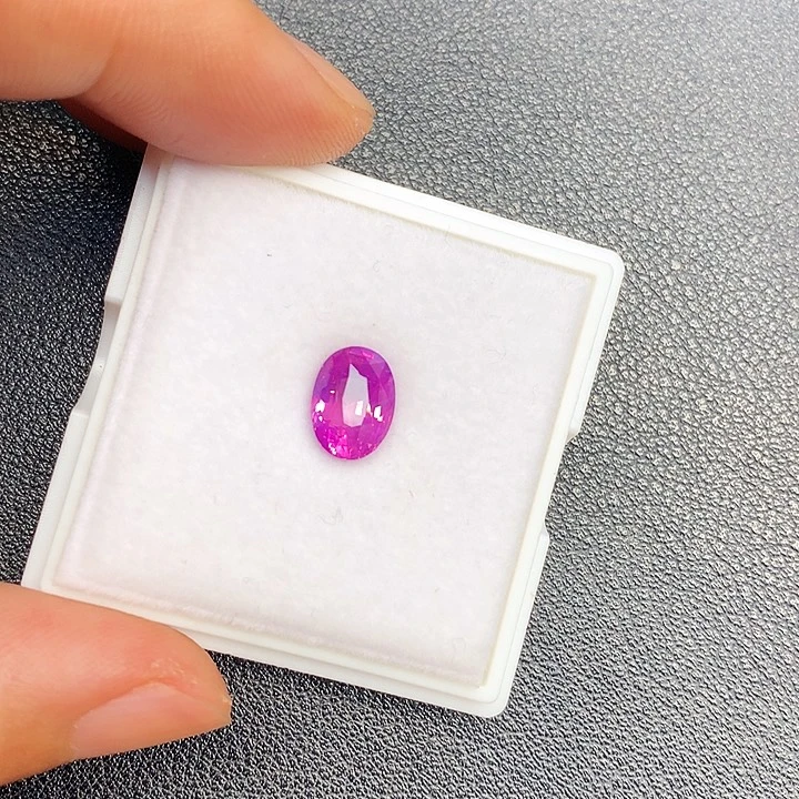 蓝宝石裸石无烧紫蓝宝2.54克拉