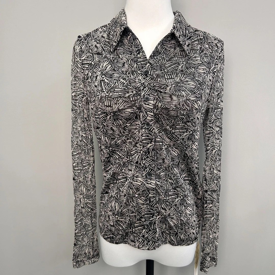 高端针织桑蚕丝上衣烟火 213237