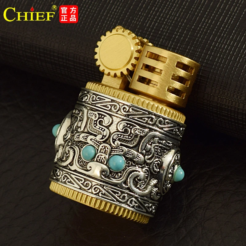 首领【CF212-5盔甲小胖墩】复古男士礼品火机