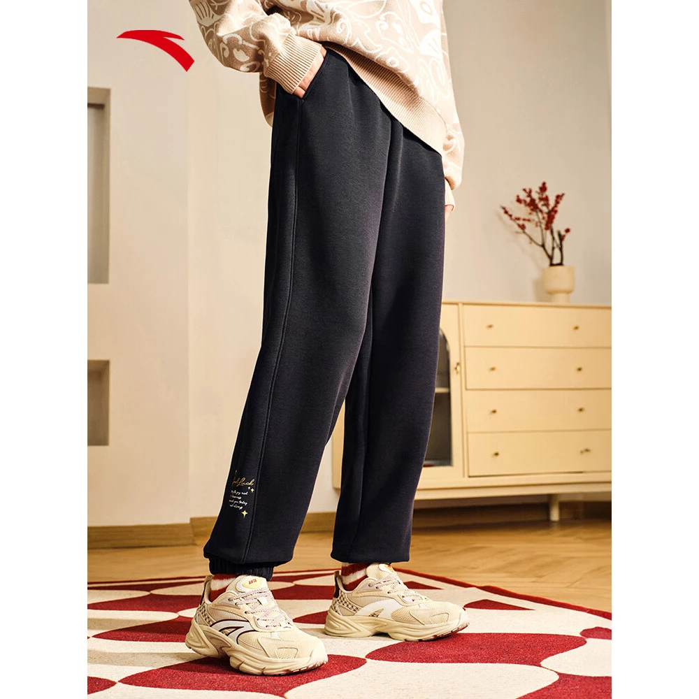 安踏好事发生新年款运动长裤女裤冬季束脚裤子162518312S/N-LL