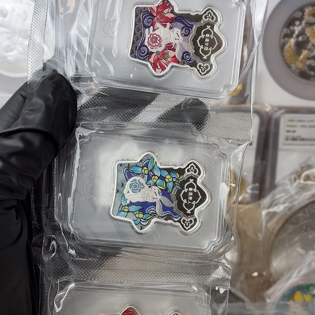 纯银2023年兔喜银章60克