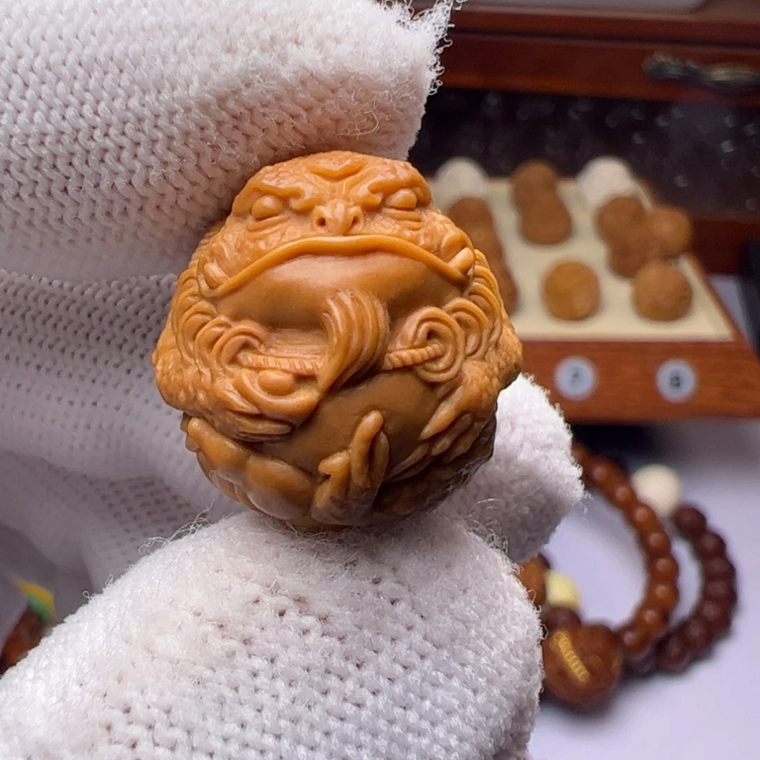 猴头核桃吊坠精修新金蝉18.19