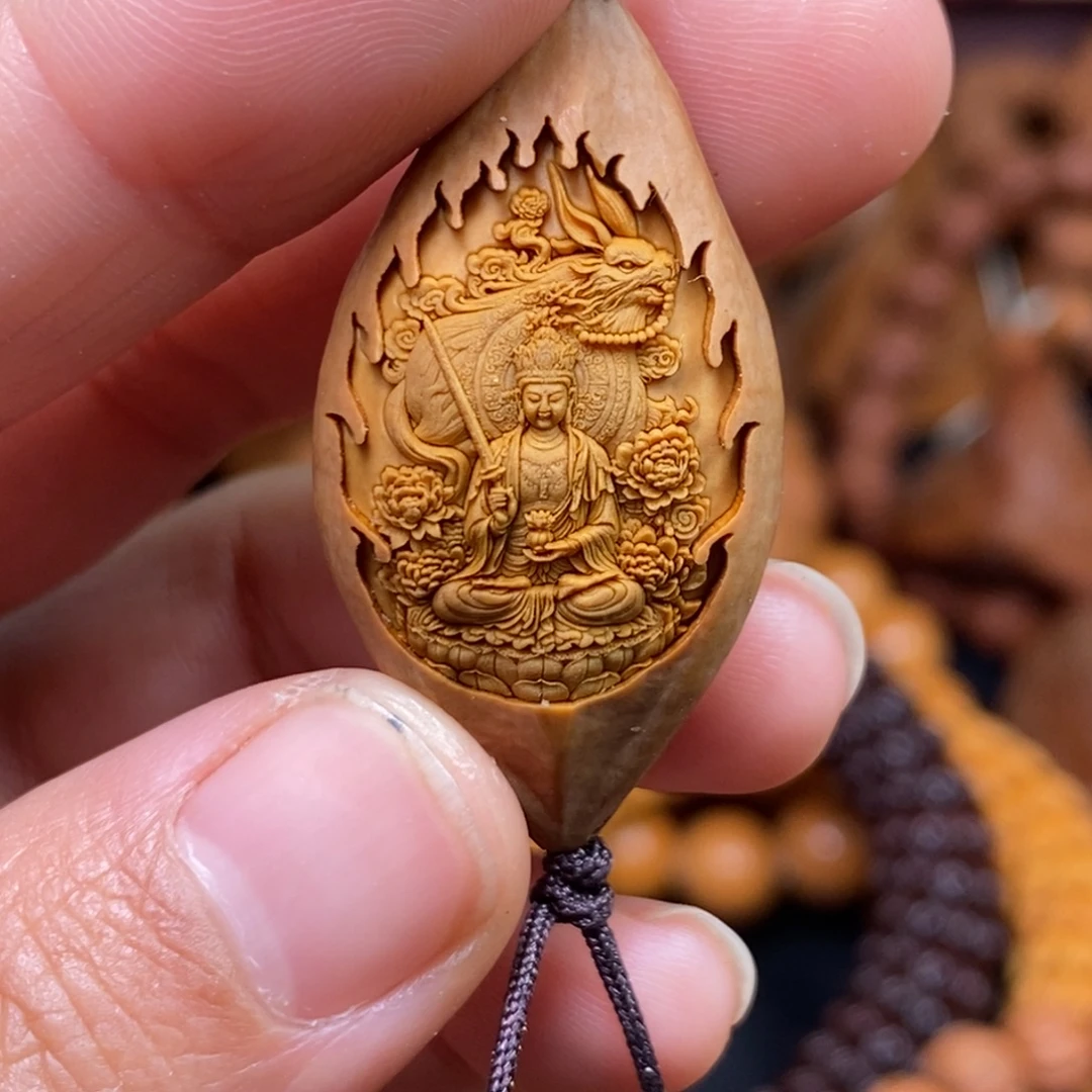 菩提籽类橄榄猴头核桃手串手链项链吊坠