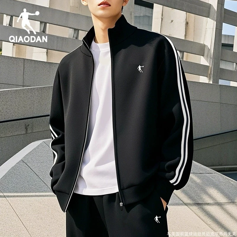 乔丹卫衣外套男款冬季2025新款开衫立领夹克男士正品休闲运动服男