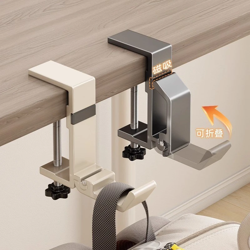 书包挂钩学生书桌边挂书包免打孔强力承重宿舍办公桌无痕挂包神器