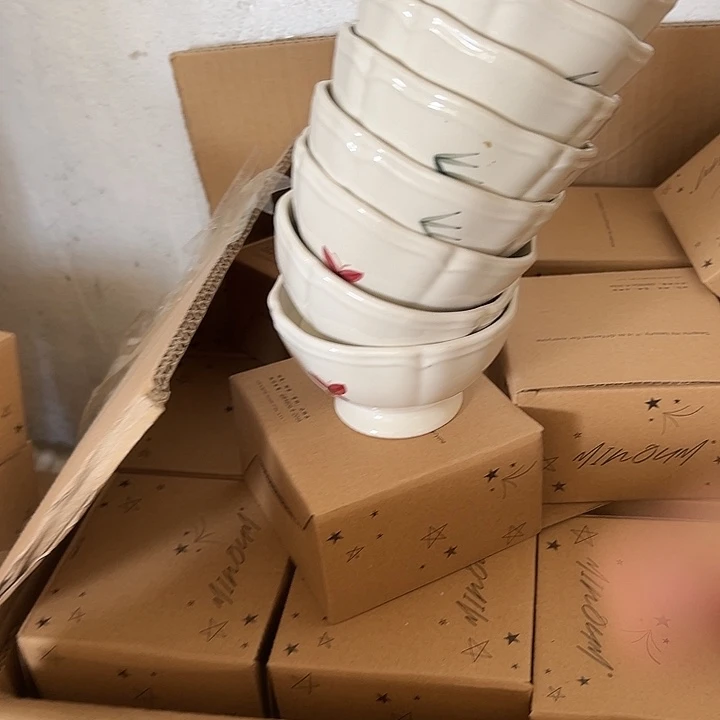 瓷片默认瑕疵商品4个蝴蝶➕4个山竹