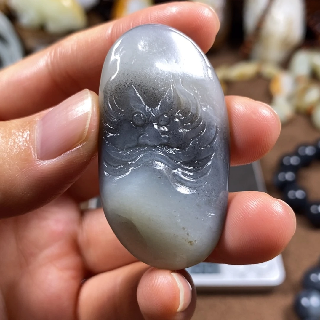 和田玉未镶嵌挂件