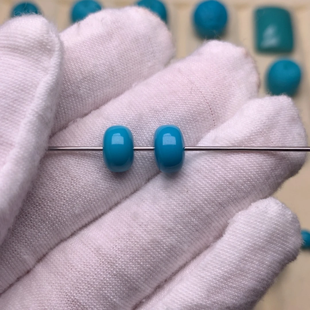 绿松石未镶嵌绿松石隔珠8.5