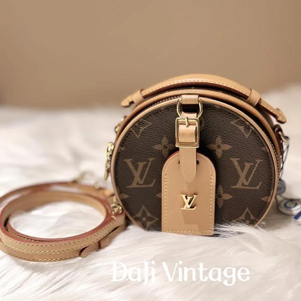 大吉中古/lv路易威登老花mini圆饼斜挎包