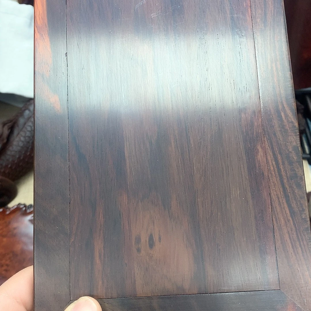 藤类尼*大红酸枝长30书卷底座