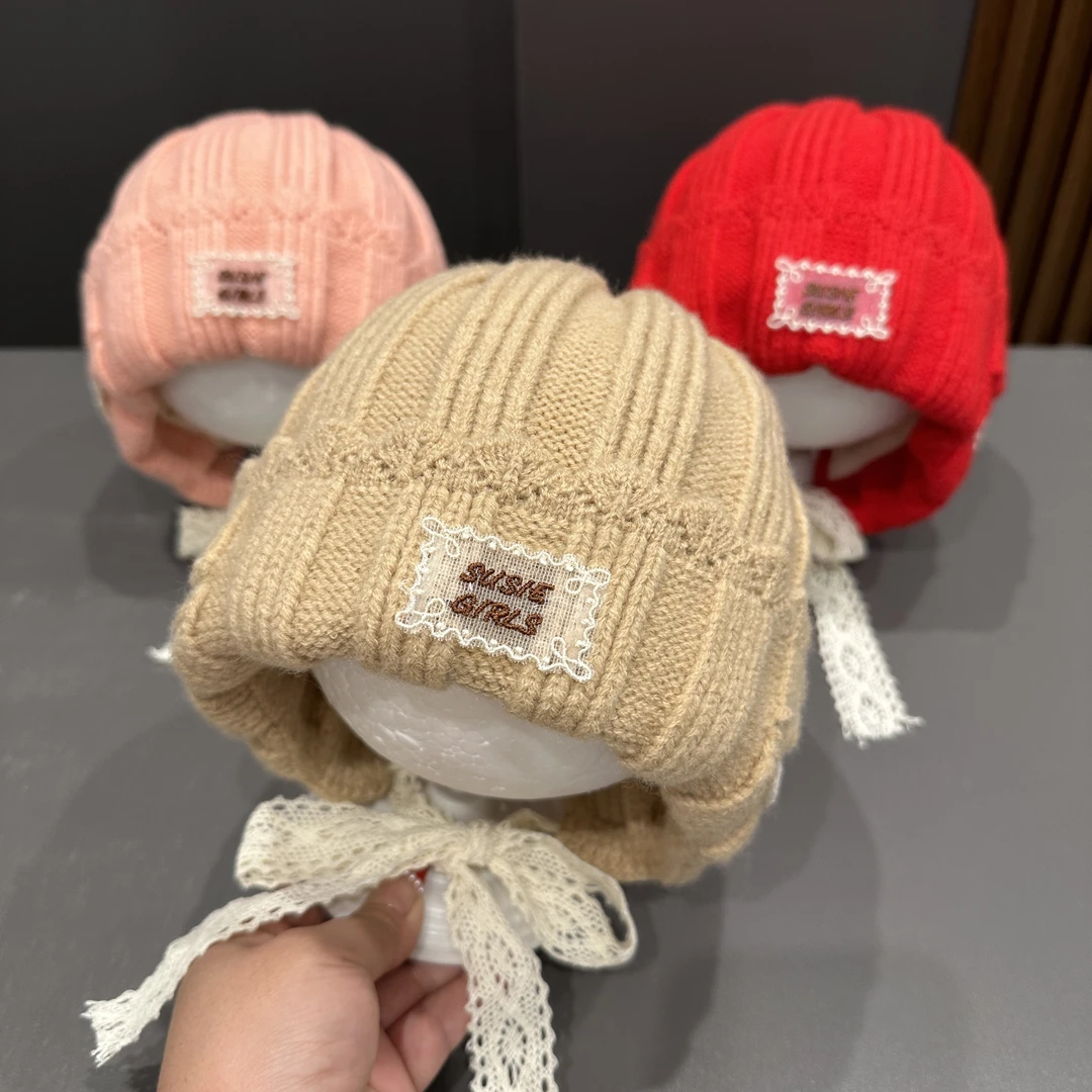 【萌系搭子】婴儿帽秋冬季毛线帽男女宝宝护耳帽可爱超萌保暖套头帽