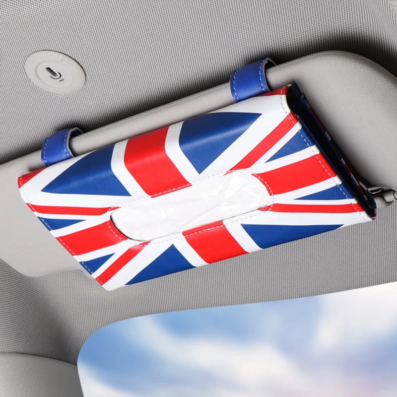 适用于宝马mini汽车遮阳板挂式纸巾盒cooper车载创意抽式纸巾袋盒