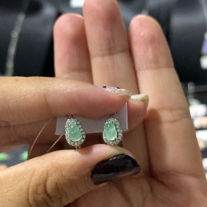 翡翠银S925镶嵌戒指