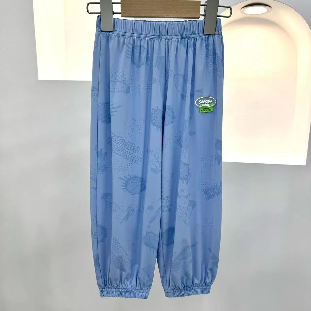 夏日薄款男中童宝宝夏季百搭透气速干裤子XBK53367