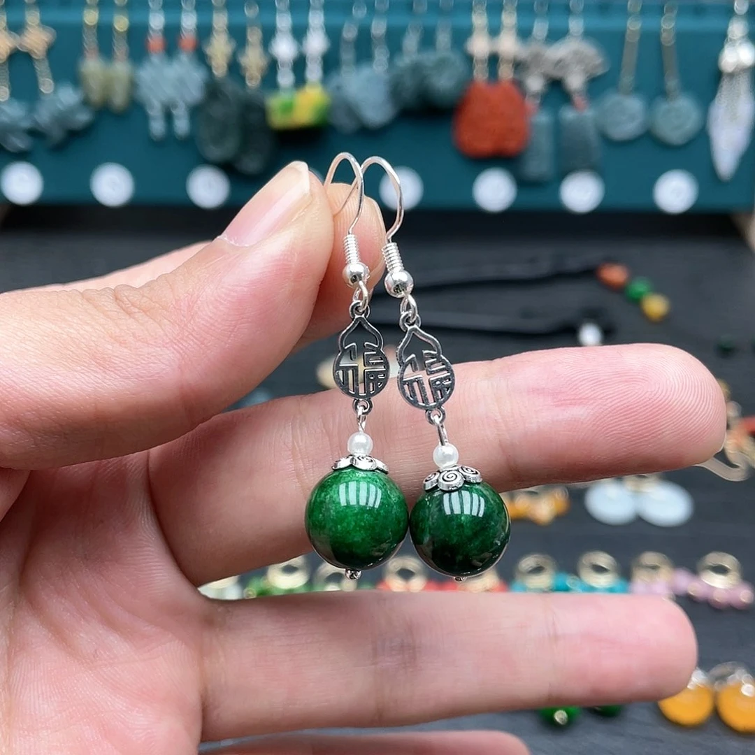 未镶嵌翡翠耳饰00872