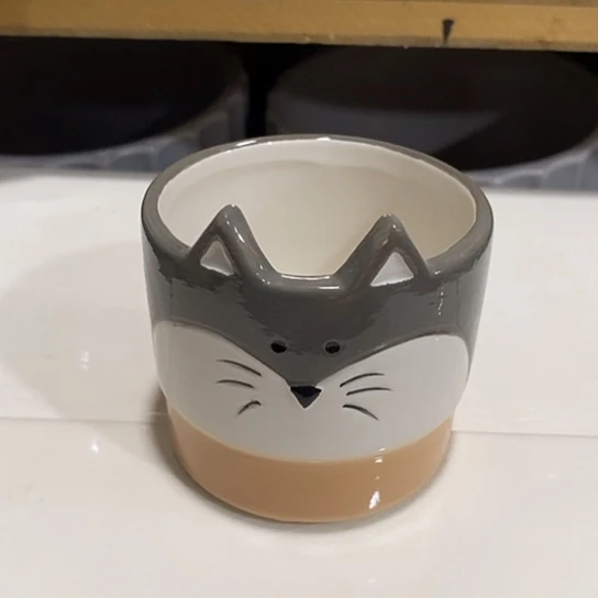 用***2段泥花盆瑕疵有孔