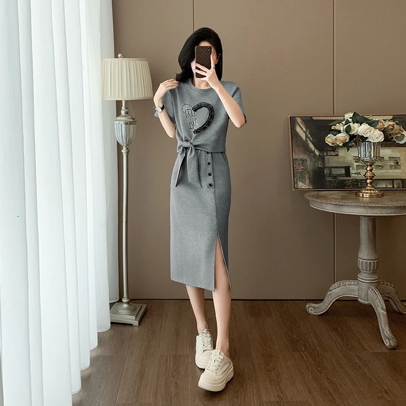 洋气衣服女休闲时尚套装裙夏显瘦气质减龄运动风半身裙子两件套