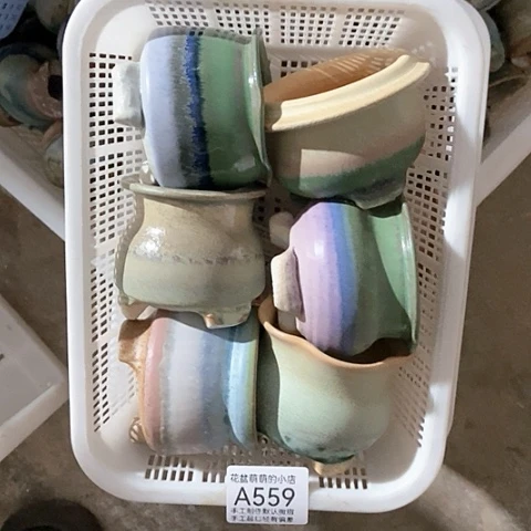 紫砂花盆559微瑕品口径6到7左右