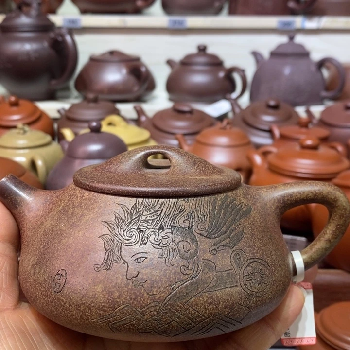 紫砂茶壶微瑕处理一把