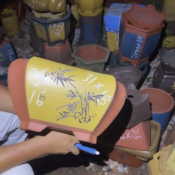 紫砂花盆紫砂花盆盆景盆