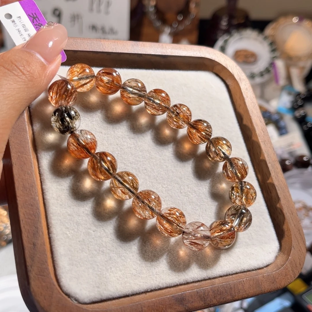 未镶嵌水晶手链黑金超10m