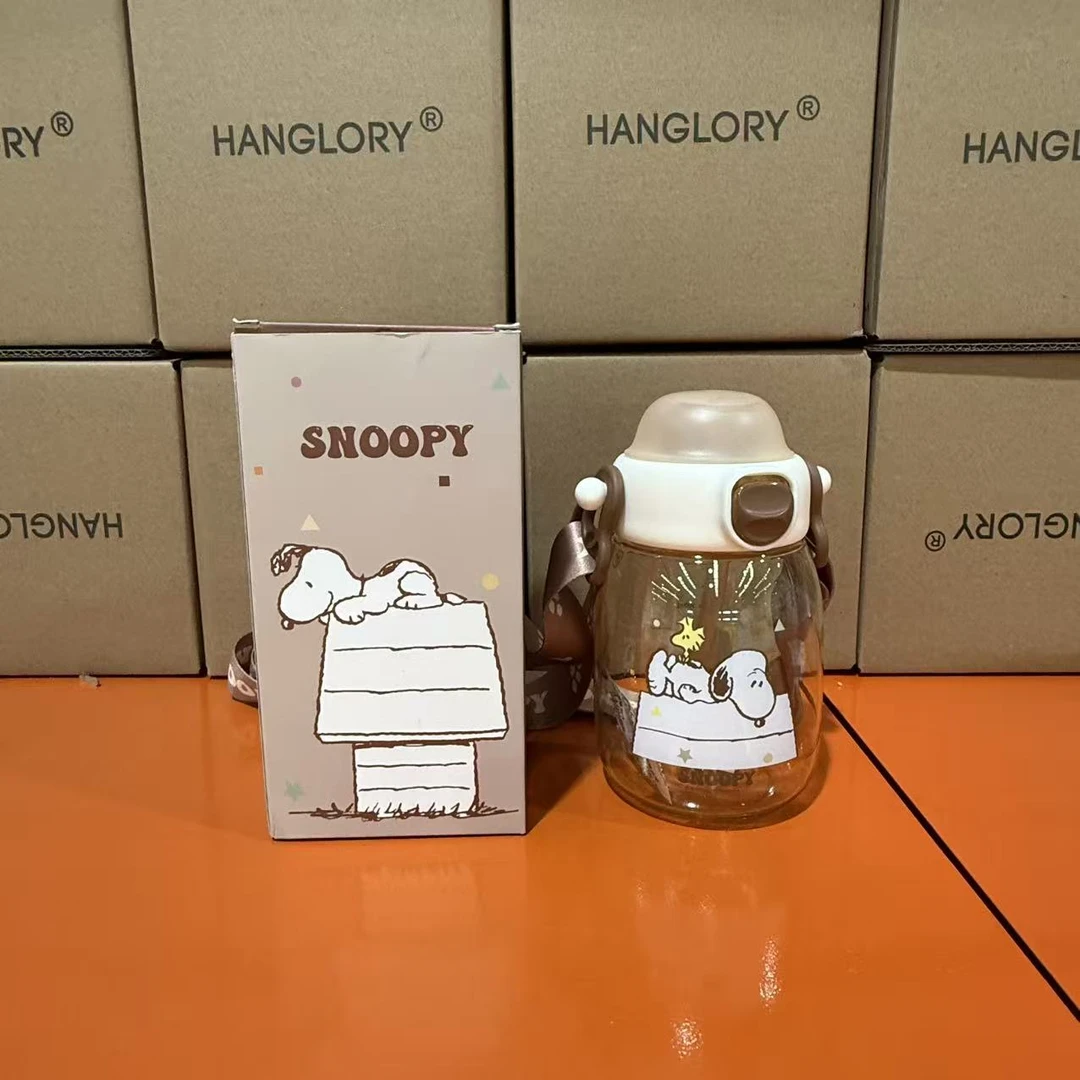snoopy史努比儿童水杯大肚杯夏季学生运动喝水杯子大容量便携水壶