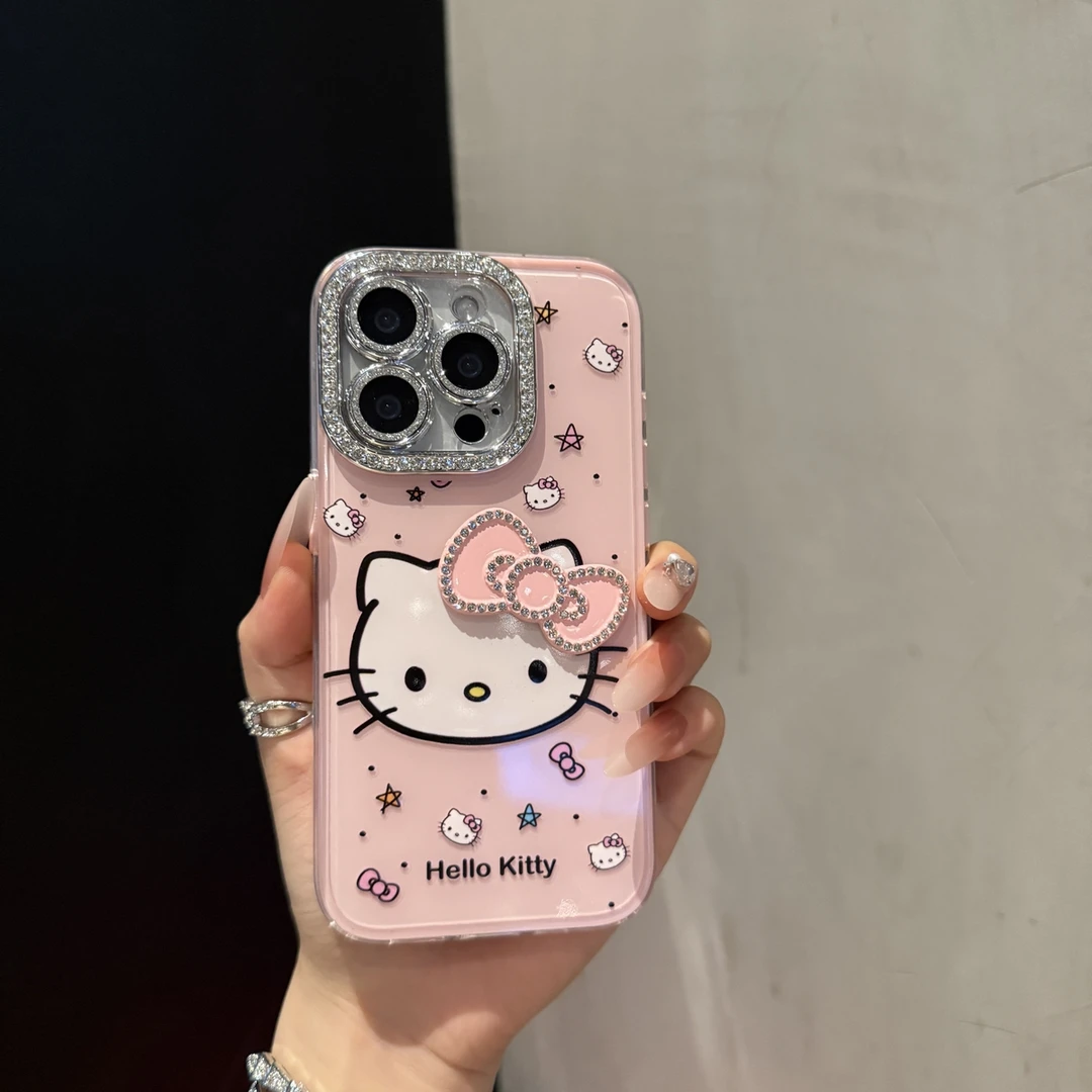 超萌果冻KT猫适用苹果16promax手机壳小众iPhone15卡通14时尚13女