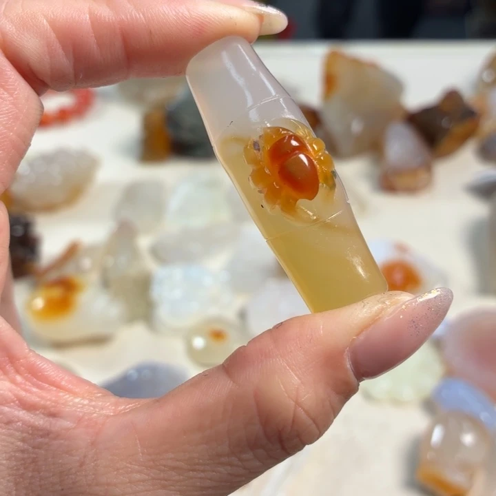 玛瑙/玉髓未镶嵌吊坠(不含链)