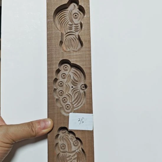 梨木梨木手工雕刻雕刻七夕巧饼模具