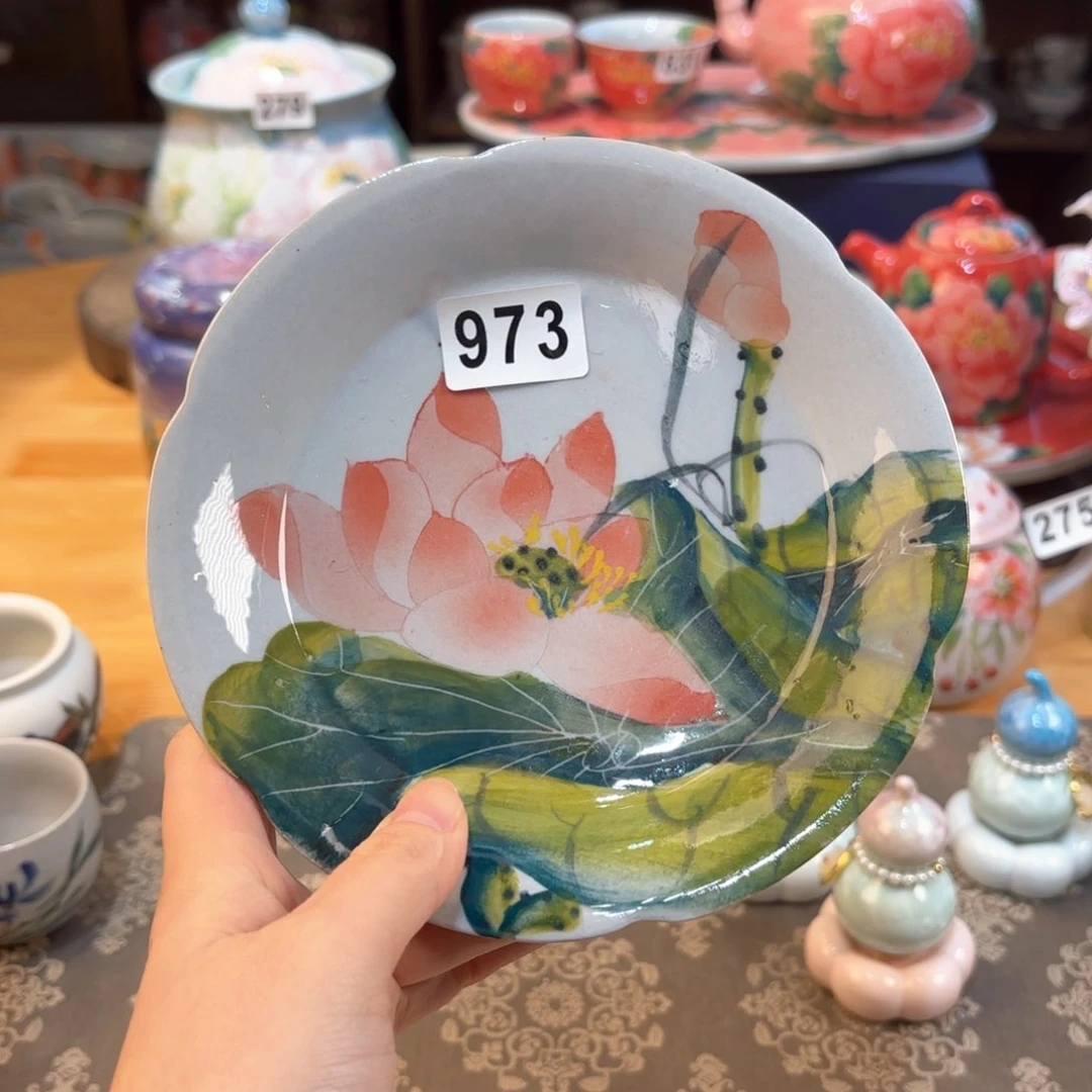 景德镇手绘高温釉下彩陶瓷茶具