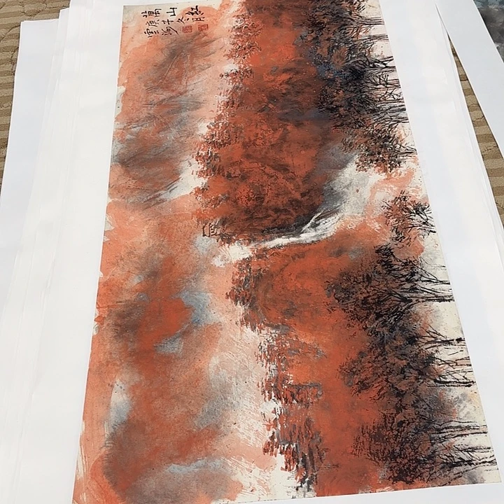 国画花鸟等多种三尺