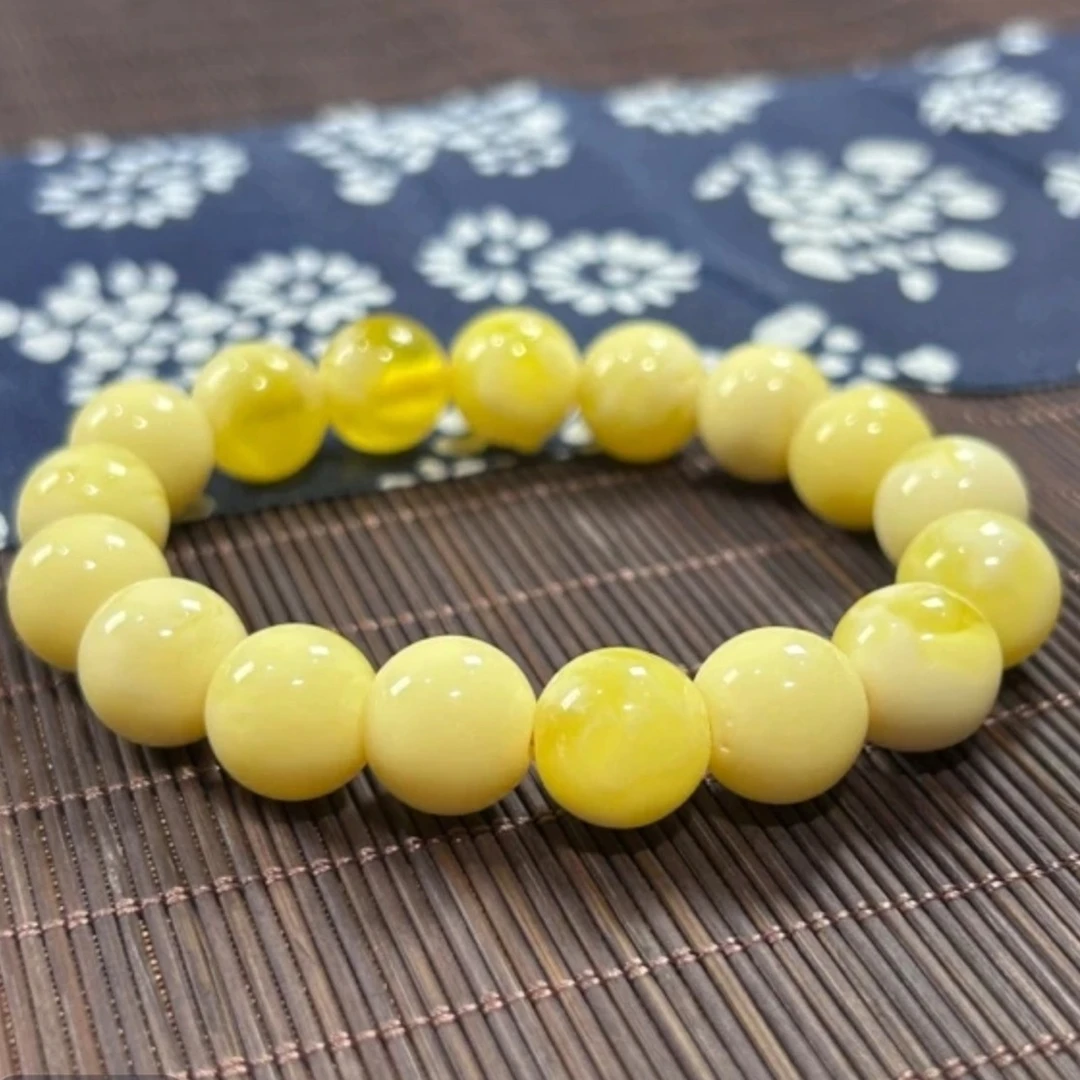 非金属树脂手链 蜡珠圆珠单圈手串