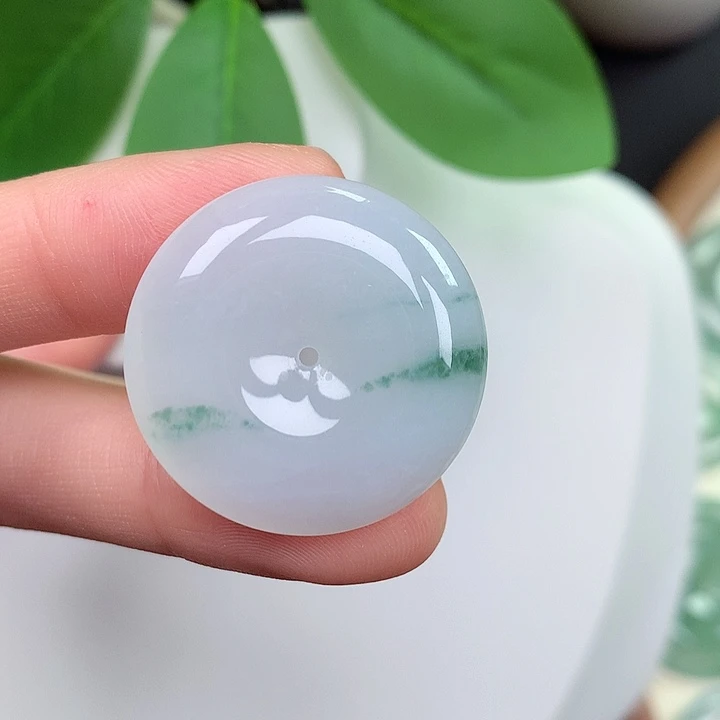 翡翠未镶嵌颈饰平安扣27-6.2mm