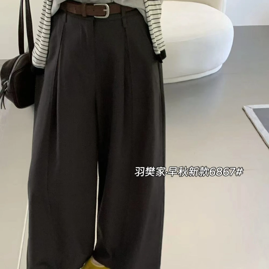 【丢丢专属】阔腿裤女春秋季宽松显瘦垂感慵懒风裤子