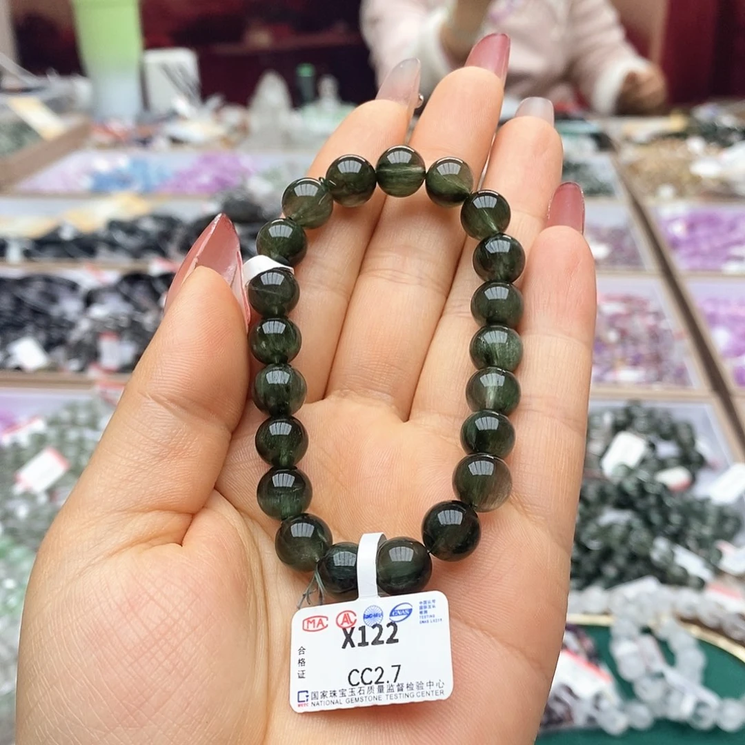 水晶手链未镶嵌大****-X122绿发晶