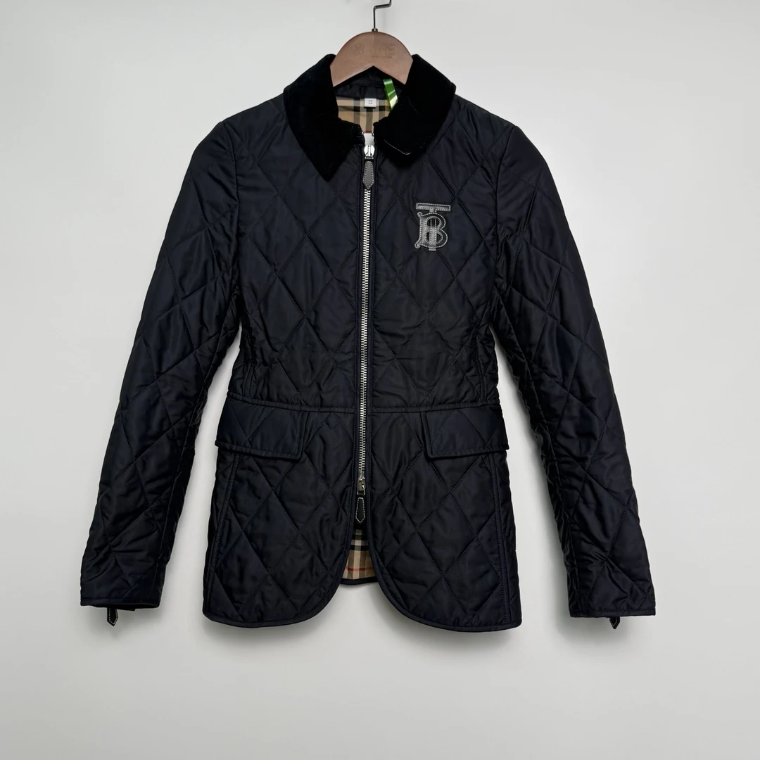 99新 BURBERRY/博柏利 【lu】 短款 灯芯绒 菱格服 xs P235806791