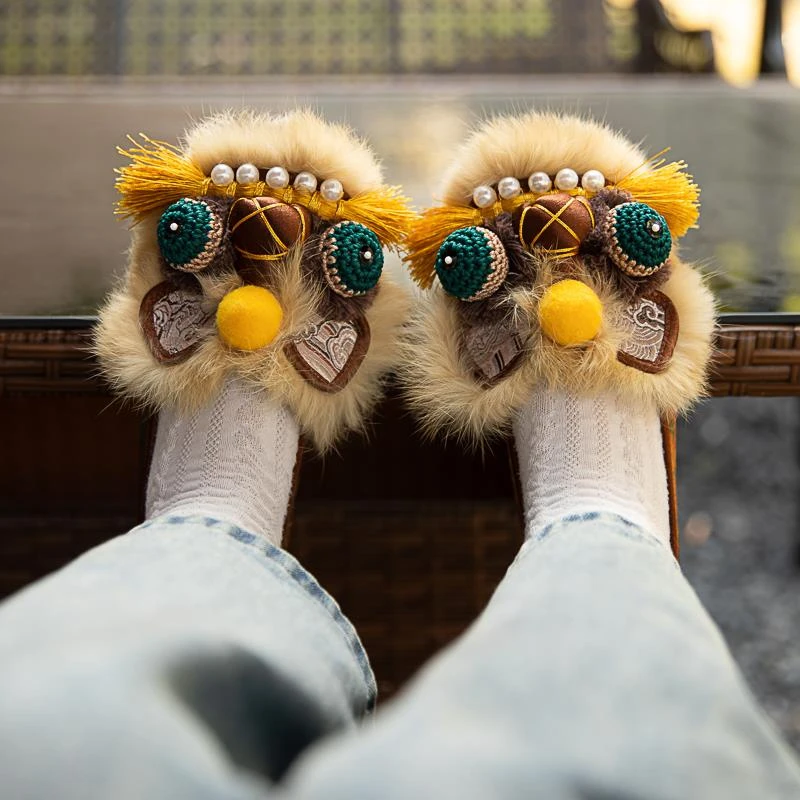 国潮虎头鞋女成人非遗手工布鞋新中式鞋子平底单鞋国风老北京布鞋