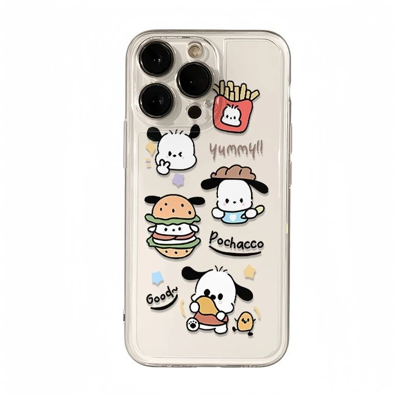 透明太空壳薯条帕恰狗适用苹果15/14/13promax手机壳12/11软xr/x