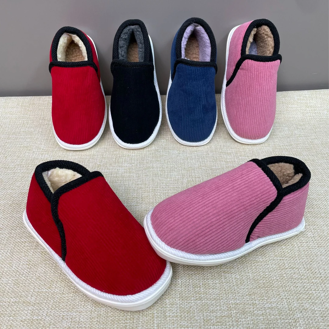 何航新款冬季加厚儿童棉鞋防滑牛津底保暖舒适棉鞋亲子软底包头