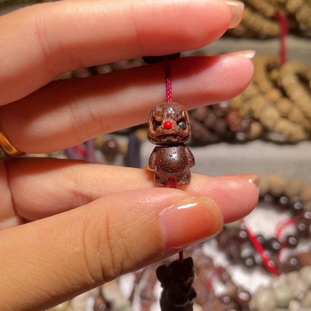 吊坠星月菩提黑金呆一套