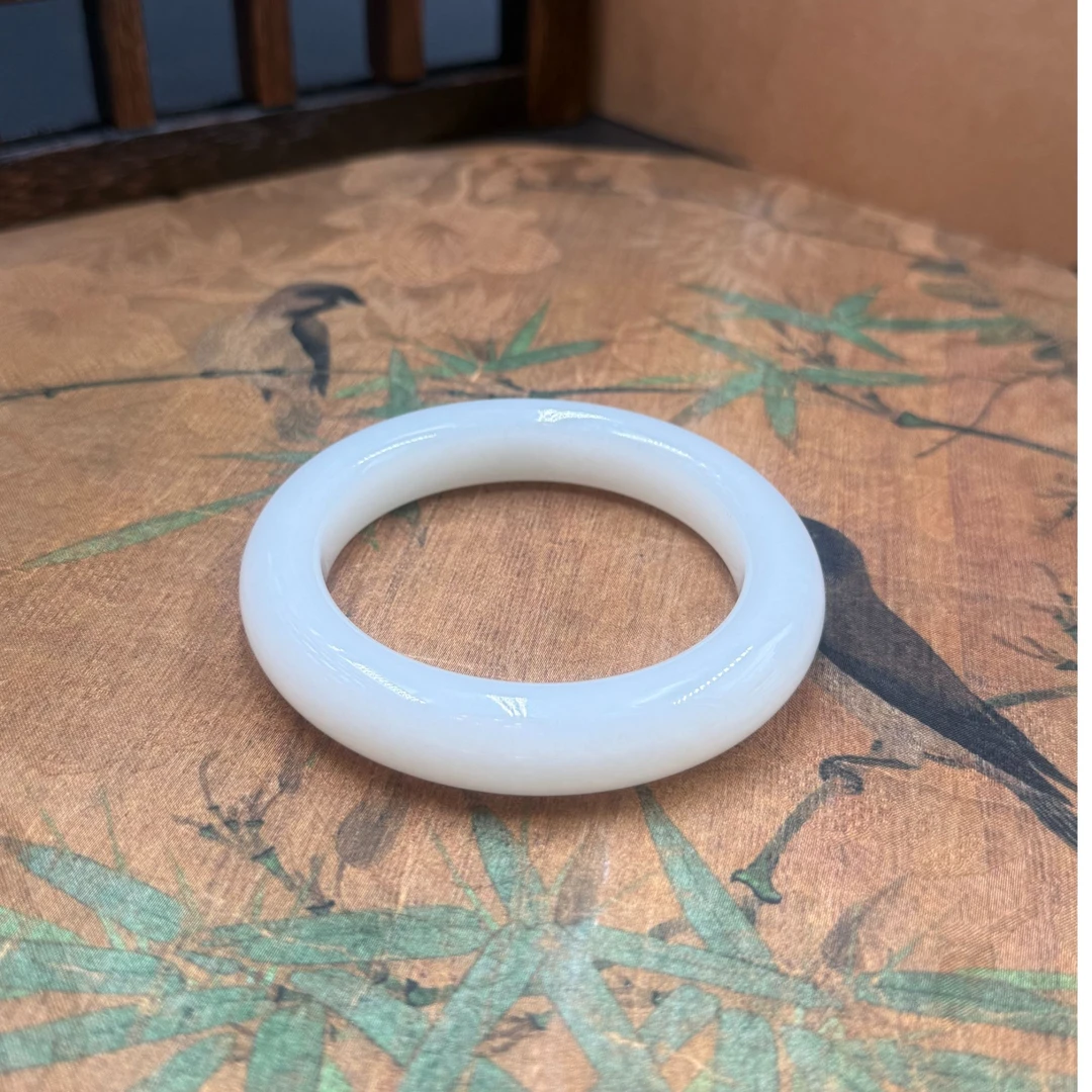 清代和田羊脂玉手镯【华夏藏古】90505