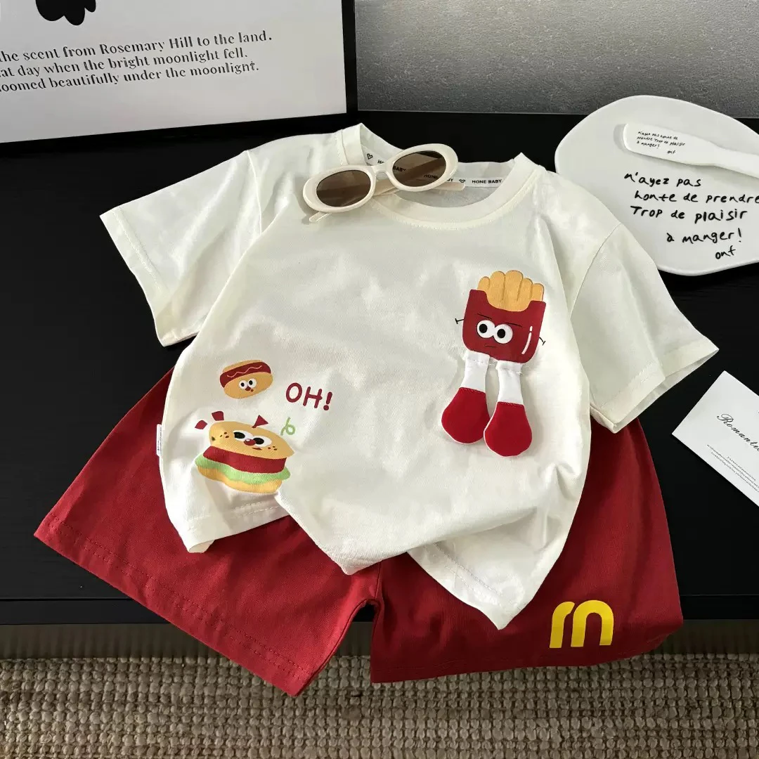 夏季宝宝网红衣服分体韩版洋气小童婴儿套装休闲童装儿童潮款136